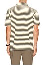 view 2 of 5 Farlam Striped Tailored Polo in Whisper White