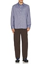 view 4 of 4 Nevis Authentic Textured Shirt in Navy Marl