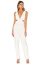 view 1 of 3 Plunging Jumpsuit in Off White