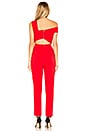 view 3 of 3 Haida Off Shoulder Jumpsuit in Red Berry