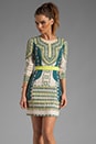 view 1 of 6 Runway Odette Embroidery Dress in Vanilla Combo