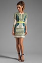 view 2 of 6 Runway Odette Embroidery Dress in Vanilla Combo