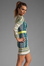 view 3 of 6 Runway Odette Embroidery Dress in Vanilla Combo