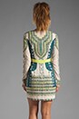 view 4 of 6 Runway Odette Embroidery Dress in Vanilla Combo