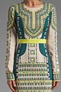 view 5 of 6 Runway Odette Embroidery Dress in Vanilla Combo