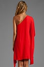 view 4 of 5 One Shoulder Dress in Bright Red