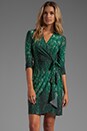 view 1 of 6 Adele Wrap Dress in Amazon Green Combo
