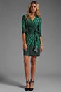 view 2 of 6 Adele Wrap Dress in Amazon Green Combo