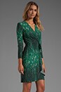 view 3 of 6 Adele Wrap Dress in Amazon Green Combo