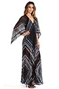 view 2 of 5 Izabel Maxi Caftan in Black Multi Combo