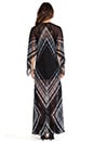 view 3 of 5 Izabel Maxi Caftan in Black Multi Combo