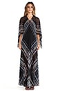 view 4 of 5 Izabel Maxi Caftan in Black Multi Combo