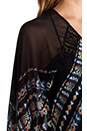 view 5 of 5 Izabel Maxi Caftan in Black Multi Combo