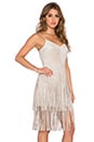 view 2 of 4 Fringe Dress in Light Stone