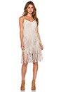 view 4 of 4 Fringe Dress in Light Stone