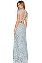 view 1 of 4 Ava Cut Out Gown in Blue Frost Combo