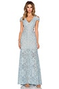 view 2 of 4 Ava Cut Out Gown in Blue Frost Combo