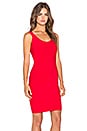 view 2 of 4 Caspar Zip Back Dress in Red Berry