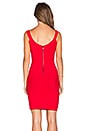 view 3 of 4 Caspar Zip Back Dress in Red Berry