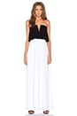 view 1 of 3 Alyse Strapless Maxi Dress in White Combo