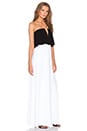 view 2 of 3 Alyse Strapless Maxi Dress in White Combo