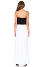 view 3 of 3 Alyse Strapless Maxi Dress in White Combo
