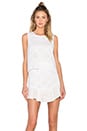 view 2 of 6 Vivian Crochet Open Back Dress in White Combo
