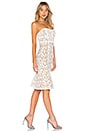 view 2 of 3 Lynne Jacquard Strapless Dress in Gardenia Combo