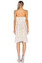 view 3 of 3 Lynne Jacquard Strapless Dress in Gardenia Combo