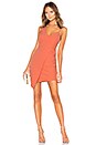 view 1 of 3 Micaila Asymmetrical Dress in Bright Coral