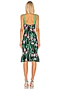 view 3 of 4 Floral Midi Dress in Black Combo
