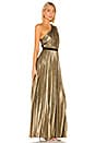 view 2 of 4 Pleat Gown in Gold