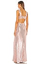 view 3 of 4 Cut Out Gown in Rose Gold