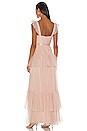 view 3 of 3 Tiered Ruffle Gown in Bare Pink