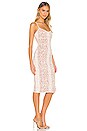 view 2 of 4 Bodycon Sleeveless Midi Dress in Bare Pink Combo