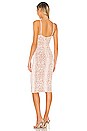 view 3 of 4 Bodycon Sleeveless Midi Dress in Bare Pink Combo