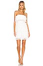 view 1 of 5 Strapless Ruffle Mini Dress in Off White