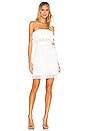 view 4 of 5 Strapless Ruffle Mini Dress in Off White