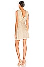 view 3 of 4 Ruched Mini Dress in Gold