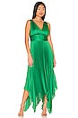 view 1 of 4 Asymmetrical Evening Dress in Medium Green