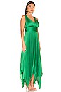 view 2 of 4 Asymmetrical Evening Dress in Medium Green
