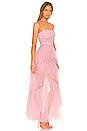 view 2 of 3 Corset Tulle Gown in Pink Rose
