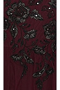 view 5 of 5 Long Lace Evening Dress in Deep Cranberry