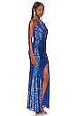view 2 of 4 SEQUIN 가운 in Mykonos Blue