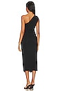 view 3 of 3 One Shoulder Gown in Black