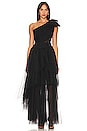 view 1 of 3 One Shoulder Evening Dress in Black