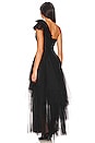 view 3 of 3 One Shoulder Evening Dress in Black