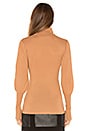 view 3 of 4 Zanzi Puff Sleeve Pullover in Camel