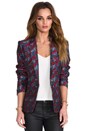 view 1 of 7 Kamryn Blazer in Dark Navy Multi