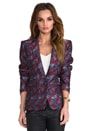 view 2 of 7 Kamryn Blazer in Dark Navy Multi